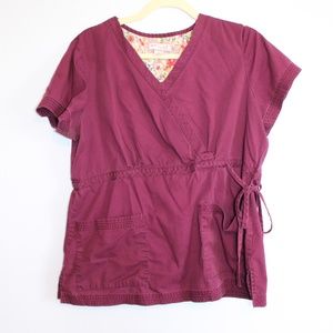 Koi Katelyn Crossover Mock Wrap Scrub